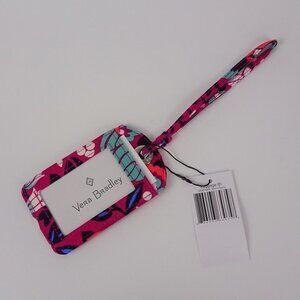 NWT Vera Bradley Luggage ID Tag Bloom Berry Print